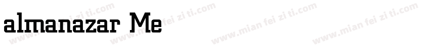 almanazar Medium字体转换